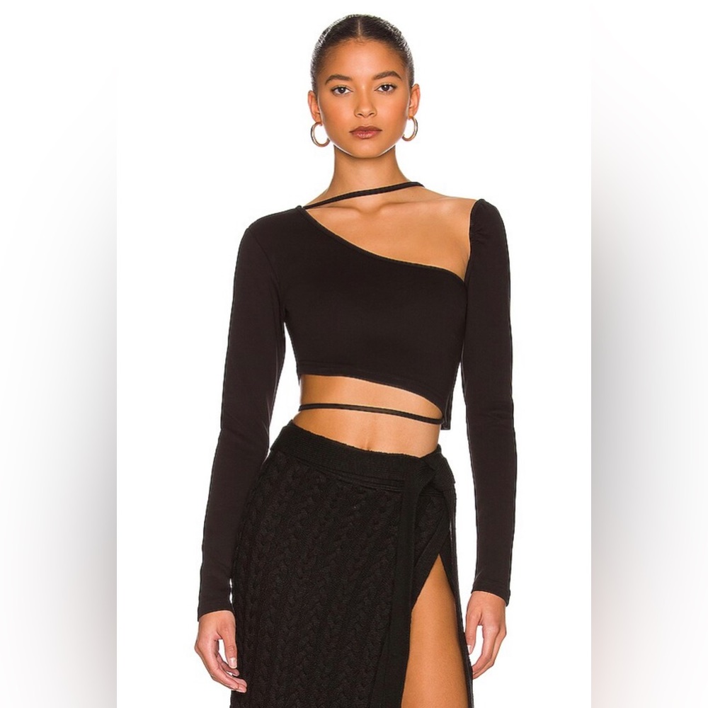 Atoir longsleeve black crop top | size 6